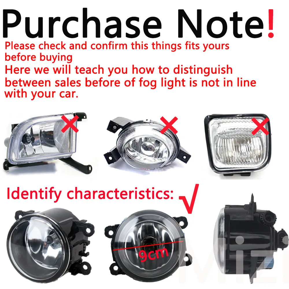 2PCS Fog Lights LED Fog Light for Renault Duster Sandero Megane 2 Megane 3 Koleos Fluence L30 Kangoo Thalia Logan Clio IV