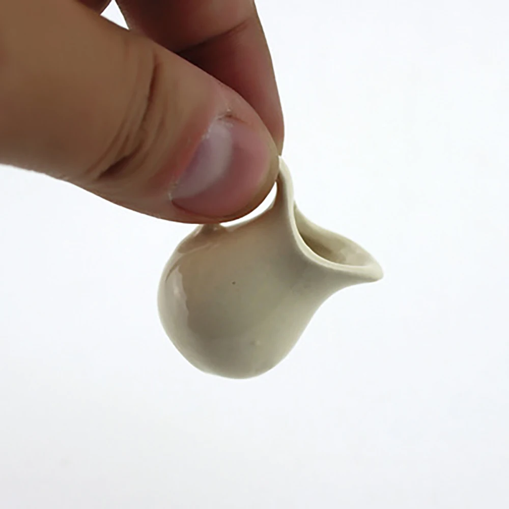 1/12 Dollhouse Miniature Ceramic Kettle Mini Terracotta Kettle Toys for Doll House Accessories Decoration