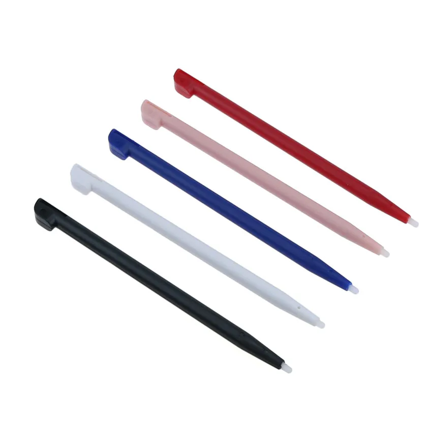 Cltgxdd 5pcs penna Touch mobile per console di gioco con stilo a colori per slot 2DS stilo in plastica dura nero rosso blu bianco rosa