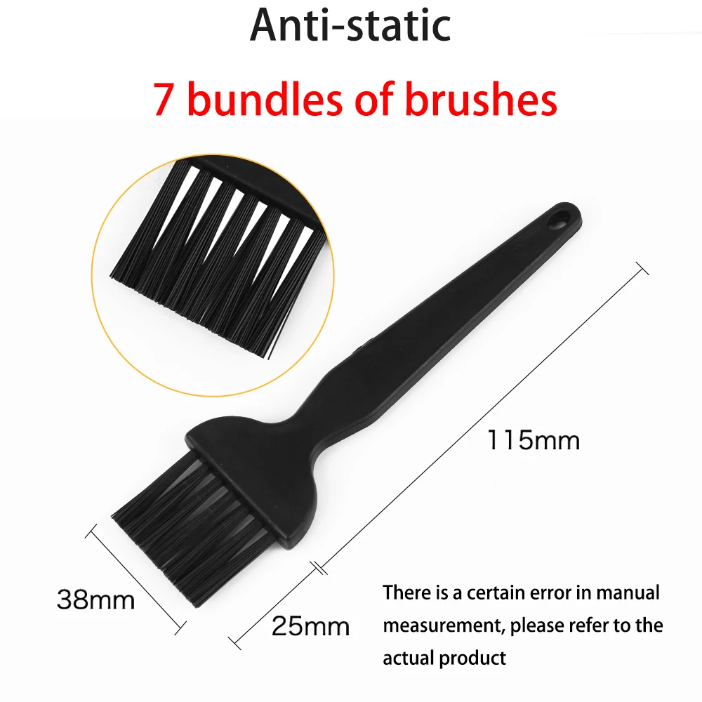 LUXIANZI 8Pcs Anti Static Brush For Mobile Phone Tablet PCB BGA Keyboard Household Clean Tools Home Goods ESD Cleaning Brushes