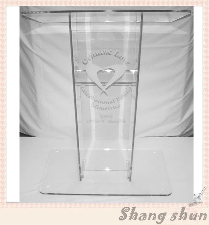 High Quality Customized Acrylic Lectern For Church Pulpit / Acrylic Church Lectern Podium plexiglass