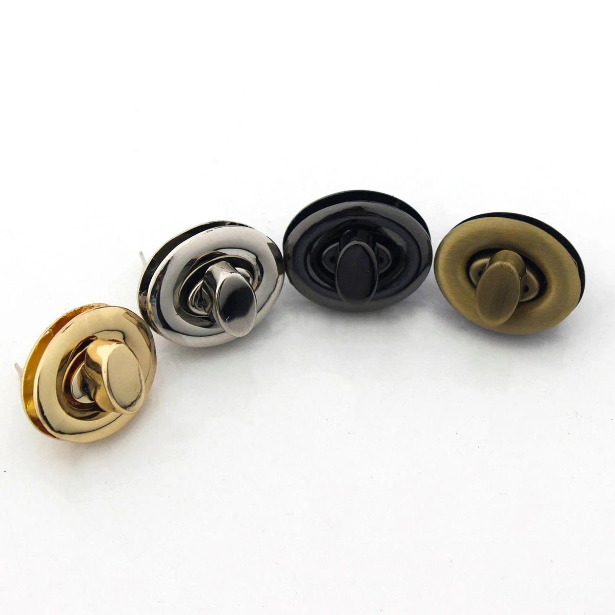 1pcs Metal Turn Lock Oval Fashion Durable Turn Lock For DIY Handbag Bag Purse Luggage Hardware Closure Bag Parts Accessories