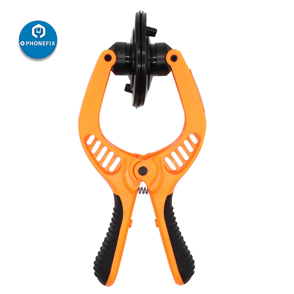 JM-OP10 LCD Screen Opening Tool Anti-slip Spring Pliers hand tools with 2pcs Suction Cups LCD Screen Disassemble Opening Tool