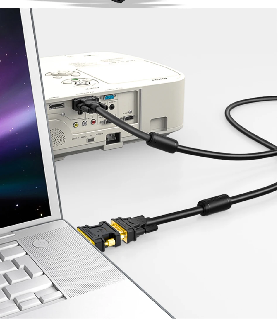 SAMZHE 24+5 DVI-I Stecker auf VGA Buchse Adapter Video-Konverter HDTV LCD-Monitor Adapter DVI auf VGA für HDTV PC Projektor – Detail 7