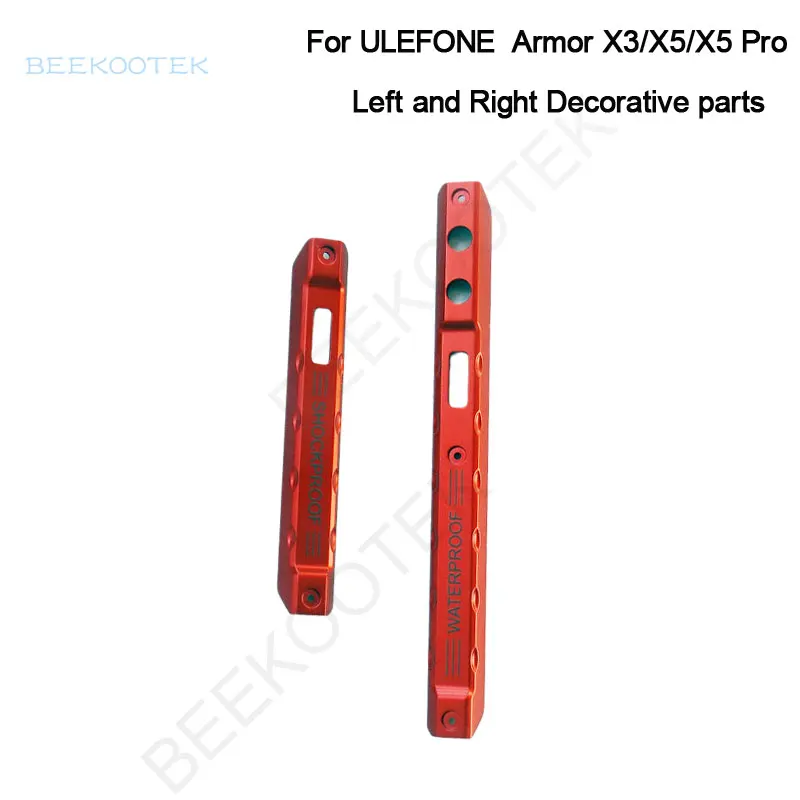 Original Armor X5 Pro Left and right decorative pieces Back housing Side metal Accessories Parts For Ulefone Armor X3/X5 Phone