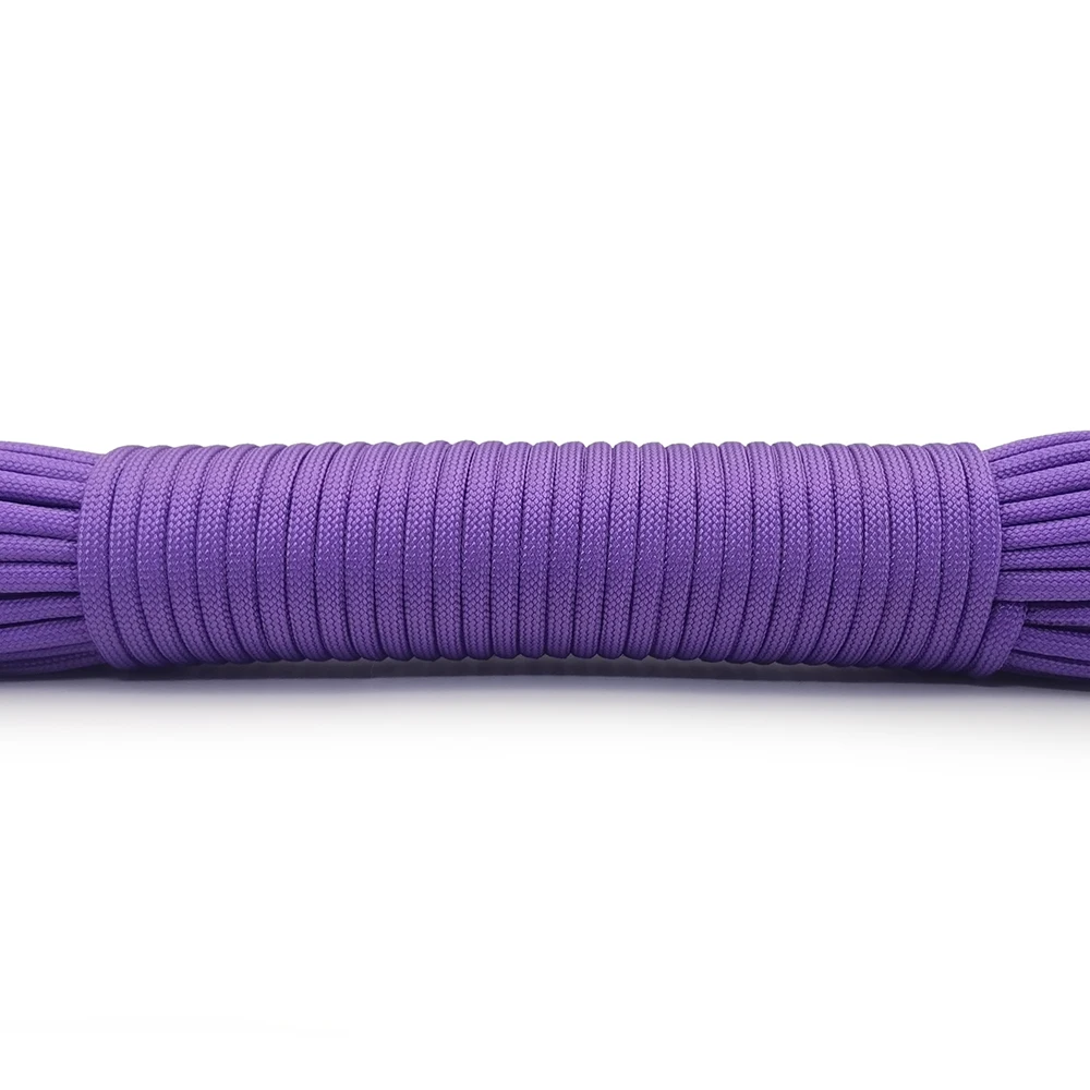 Neue Farben Hochwertiges Paracord 550 Seil Typ III 9-fädig 100FT Paracord Schnur Seil Überlebensset Großhandel für Wandern Camping