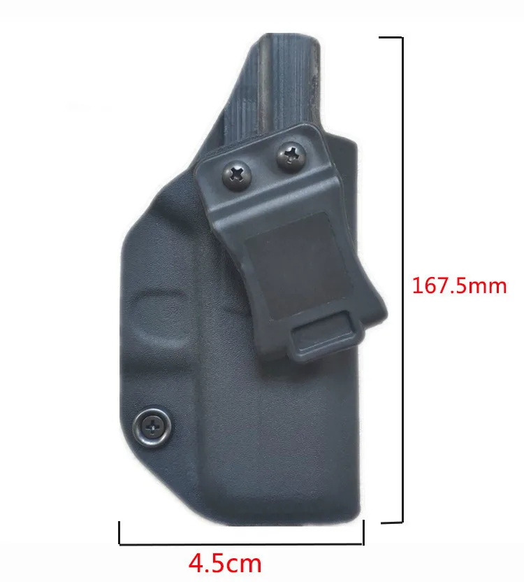 Iwb Kydex Holster Custom Past: Glock 43 Glock 43X Gun Holster Binnenkant Verborgen Dragen Pistol Case Guns Tas Accessoires