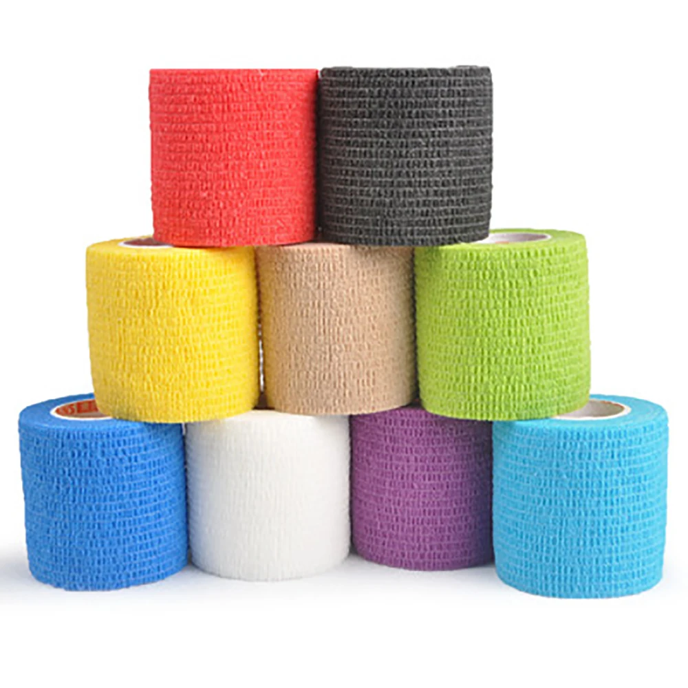 10Rolls Cattle Cow Sheep Goat Cat Dog Animal Care Clinic Pet Livestock Flexible Self Adherent Cohesive Bandage Elastic Vet Tape