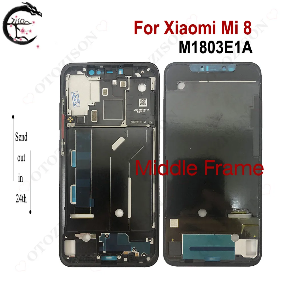 Mi 9 pro Middle Frame For Xiaomi 11 Lite 4G 5GMiddle Frame 9 SE 9T 10T Pro Housing front Cover Mi 8 Lite Phone frame Replacement