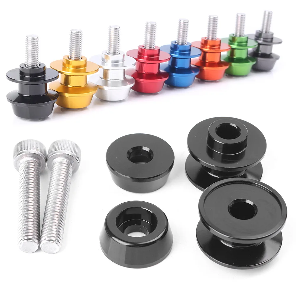 8mm CNC Aluminum Motorcycle Swingarm Spools Kit For Suzuki GSX250R GSXR600 GSXR750 GSXS750 GSXR1000 GSXS1000 GSXR1100