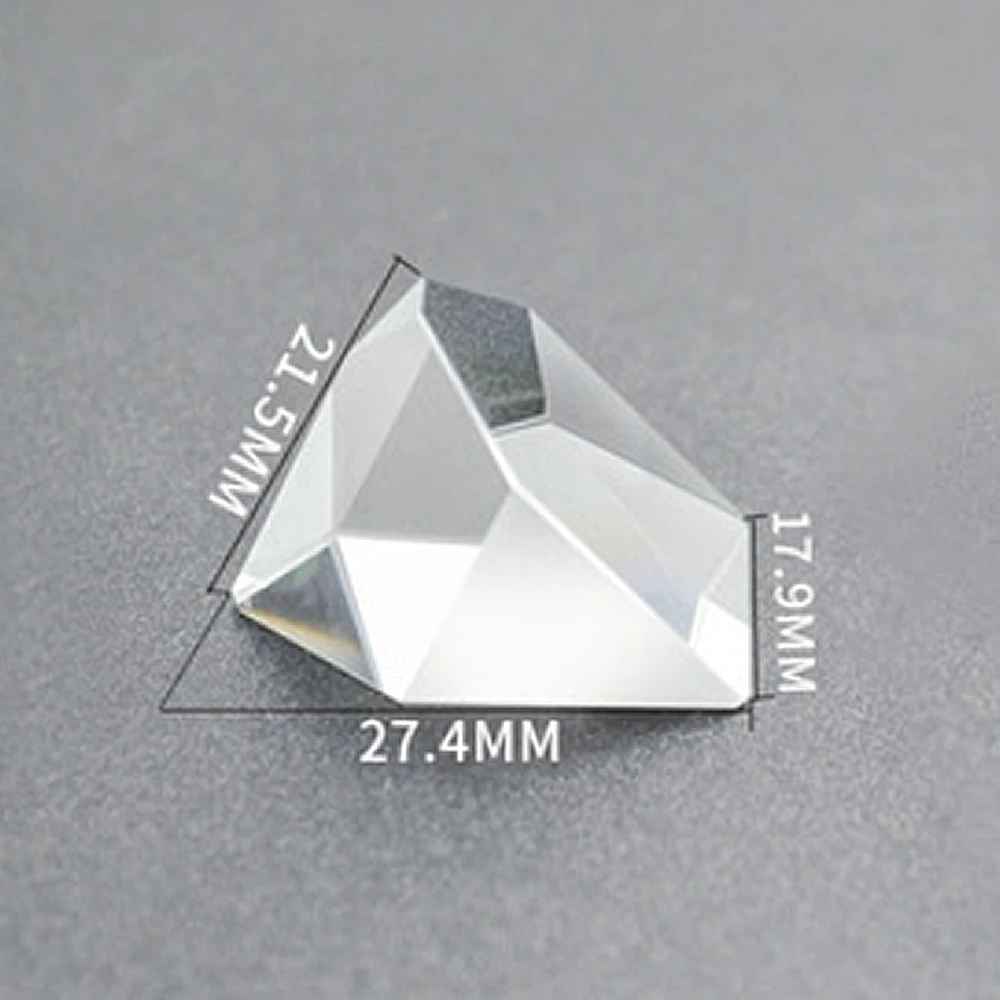 Ridge prism 27.4x17.9x21.5mm Special accessories for telescope Polygonal irregular prism Rainbow prism Customizable