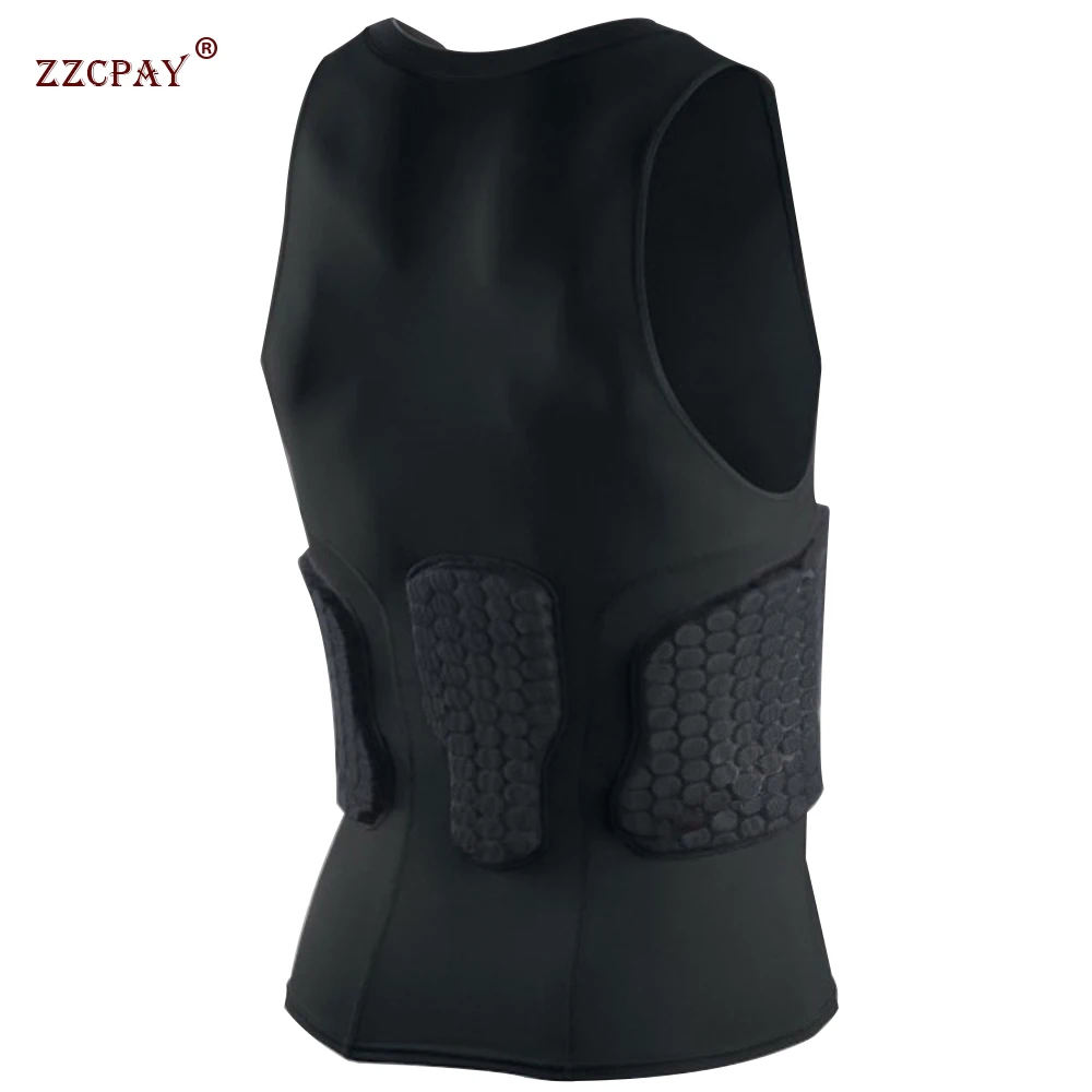 Vest Tight Male Honeycomb Protective Gear Training Shorts Suit Suitable for Football Basketball Paintball Rib Protector