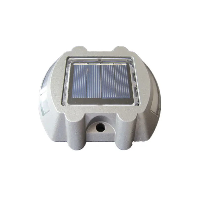 Solar Powered Stud Lights Aluminum Driveway Marker Lights IP67 Waterproof Warning Light Ground Lights