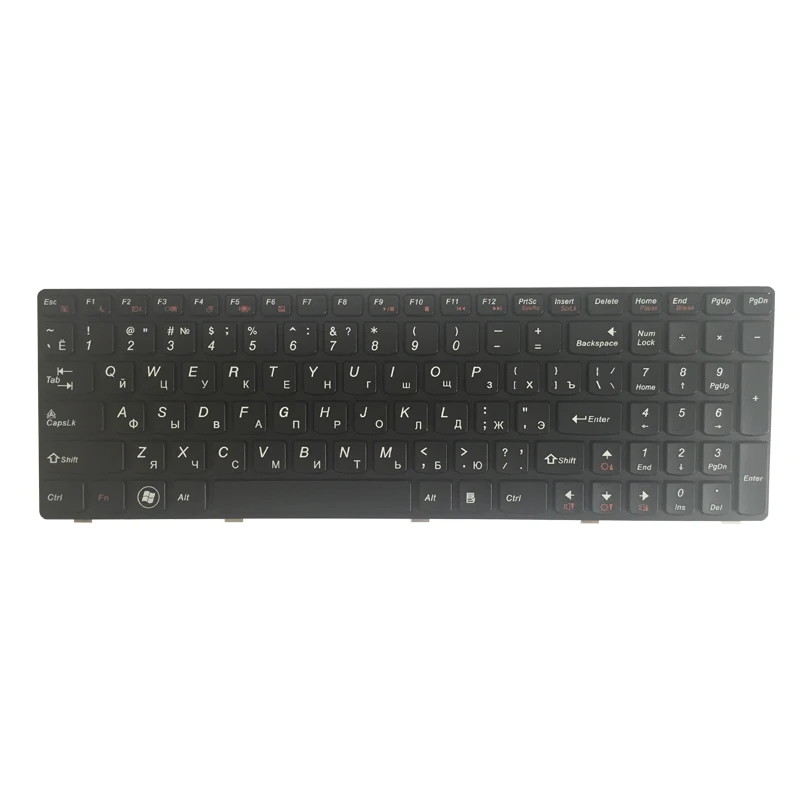 NEW Russian FOR LENOVO G580 Z580 Z580A G585 Z585 G590 RU Black border laptop keyboard