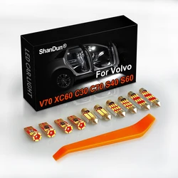 Canbus Car LED Interior Map Dome Reading Light Kit For Volvo V70 V50 V60 XC60 XC70 XC90 C30 C70 S40 S60 S70 S80 S90 Vehicle