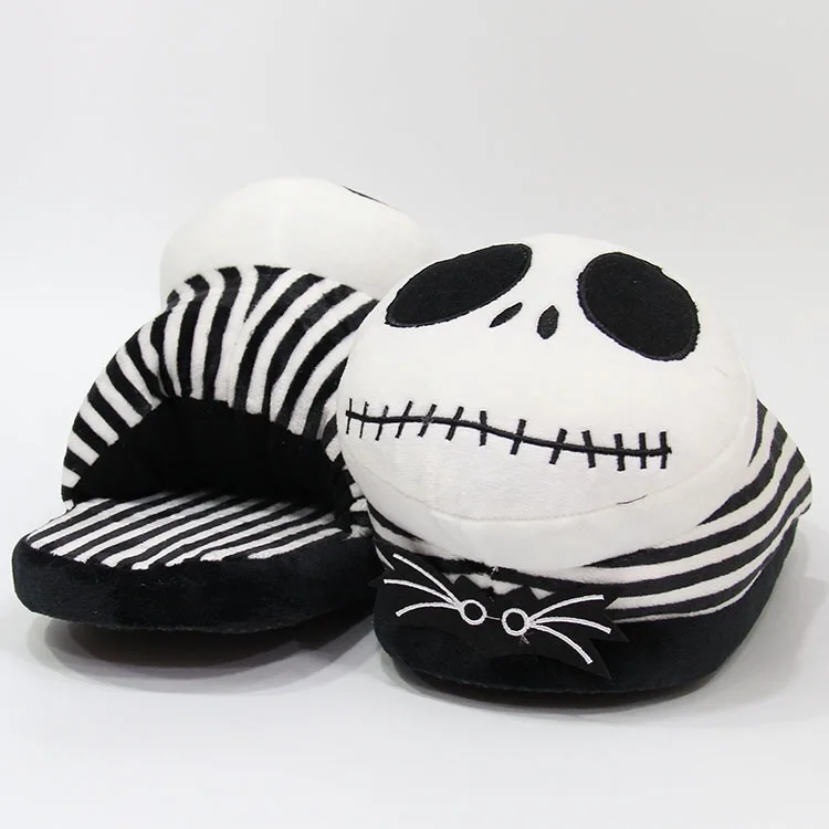 Women Slippers Flip Flop Slippers Plush Cotton Shoes Doll Christmas Present Skull Monster Halloween Indoor Cartoon Slippers