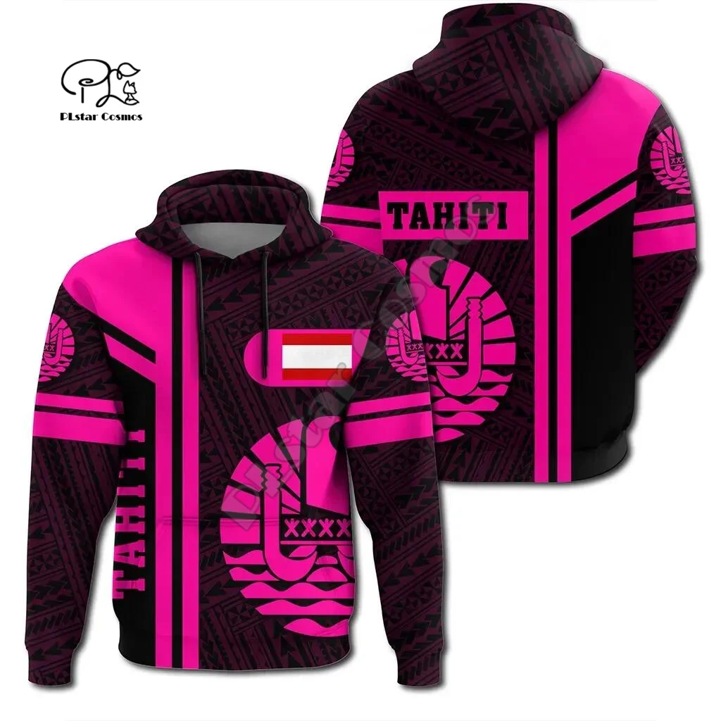 

NewFashion French Polynesia Art Tahiti Country Flag Tribal Culture Retro Tracksuit 3DPrint Men/Women Autumn Colorful Hoodies D2