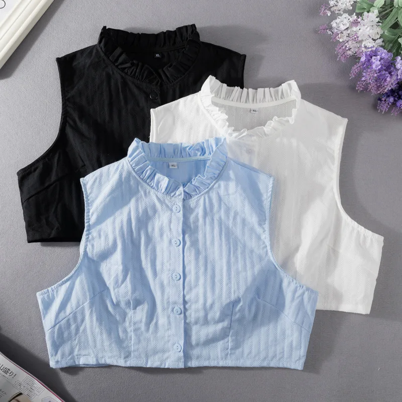 Shirt false collar Women stand-up collar lace false collar sweater decorative collar wood ear shirt collar