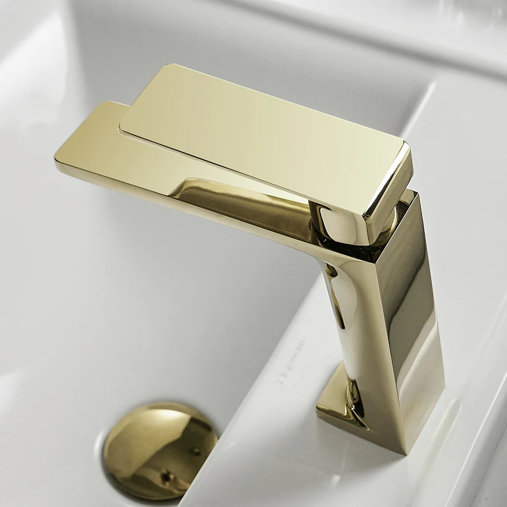 

Basin Faucet Bathroom Sink Golden Faucet Single Handle Faucet Basin Faucet Hot and Cold Faucet Bathroom Accessories