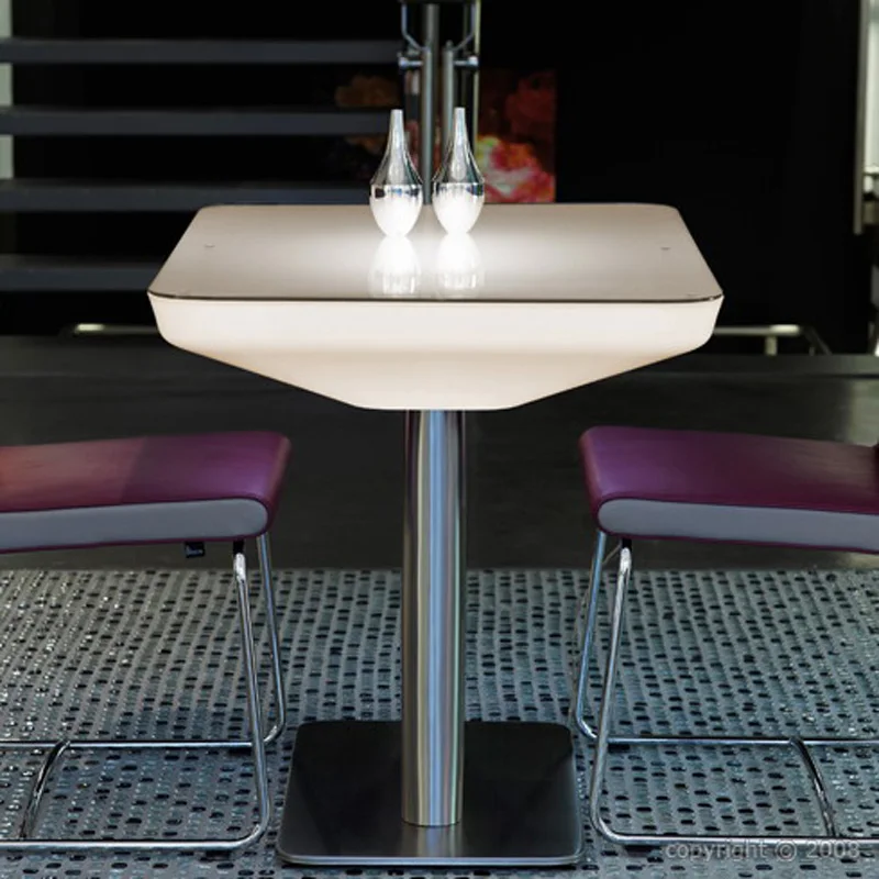 LED déco lumineuse intérieur/extérieur Table de Bar Cuisine Bar Table de Cocktail SK-LF22 (L88 * W54 * H100cm) 2 pièces/lot