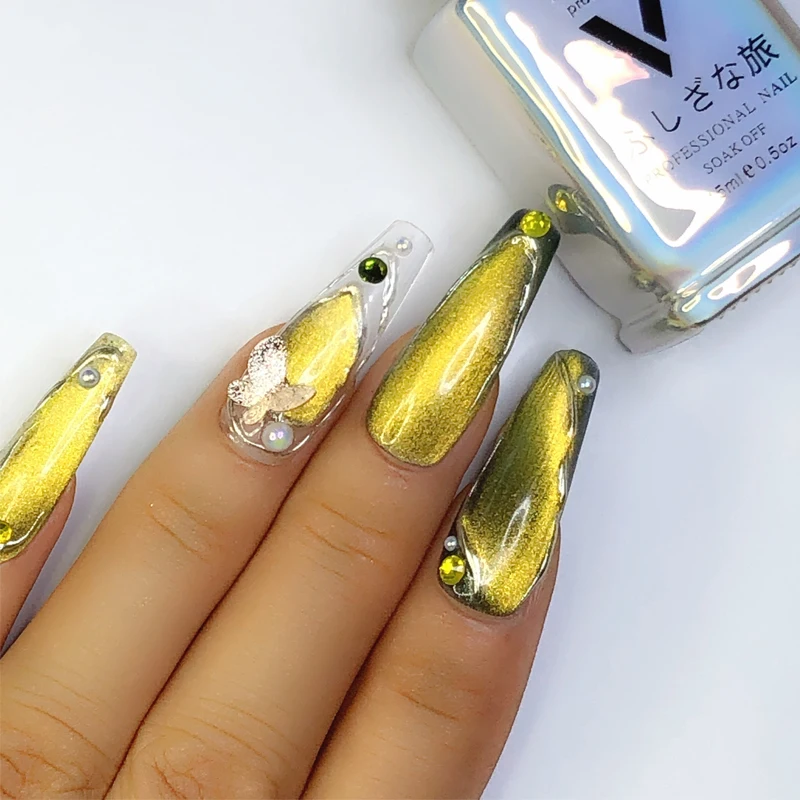 VINIMAY New Spar Cat Eyes Nail Art Design Manicure 15Ml Soak Off Enamel 9d cat eyes Gel Polish UV Gel Nail Polish Lacquer