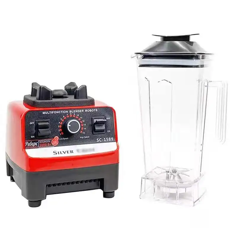 Grazie 3000W frullatore per uso professionale resistente 6 lame miscelatore spremiagrumi frutta robot da cucina frullati di ghiaccio BPA barattolo