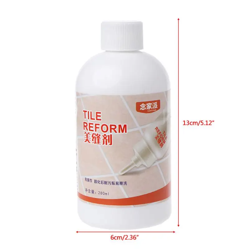 280ml Epoxy Grouts Beautiful Sealant For Tile Floor Waterproof Mouldproof Gap Filling For Wall Porcelain Ceramic Glue