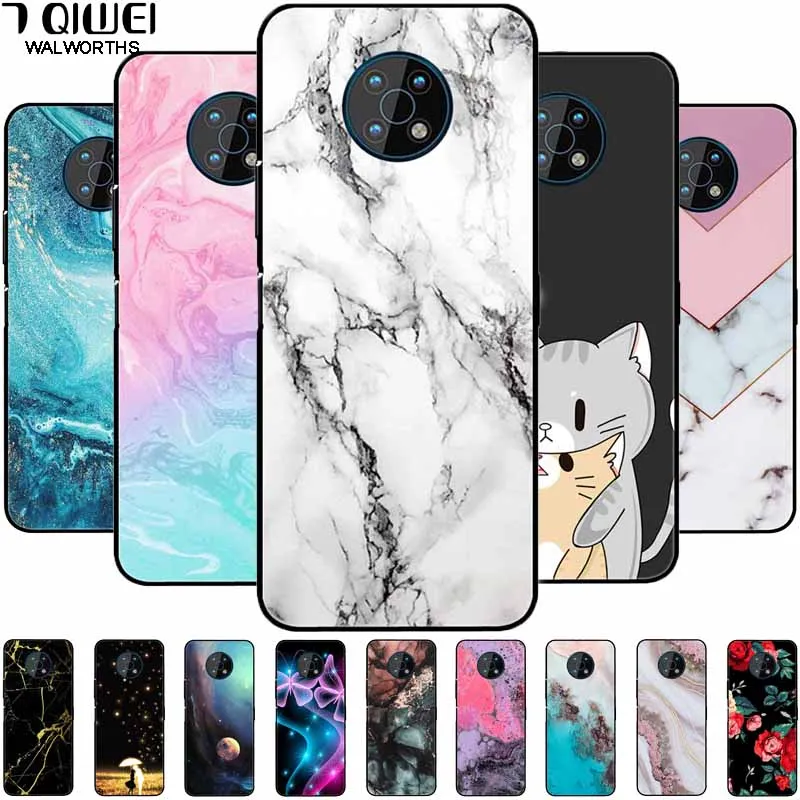 For Nokia G50 G20 G10 5G Cases Silicone Soft TPU Marble Fashion Phone Cases For Nokia X10 X20 5G Back Cover TPU Bumper for Nokia