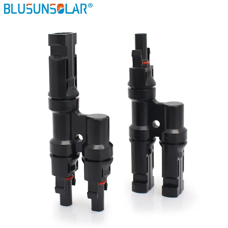 100 pairs 2 in 1 T/Y IP67 solar panel cable T Parallel branch splitters connector , solar pv parallel branch splitter