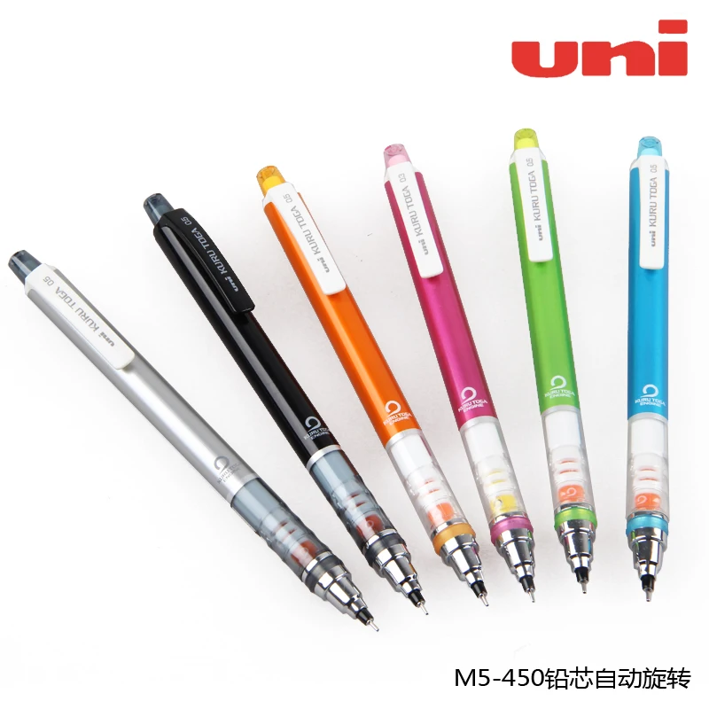 Uni-ball  M5-450 Kuru Toga Auto Lead Rotation Mechanical Pencil - 0.5 Mm -6 Colors