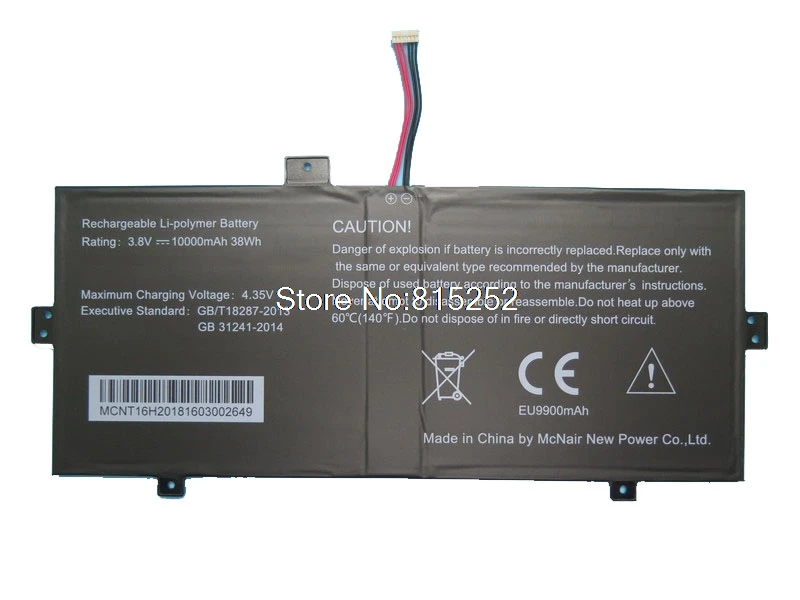 

Laptop Battery For MEDION AKOYA MSN 40060417 10000 mAh 38 Wh 3.8V