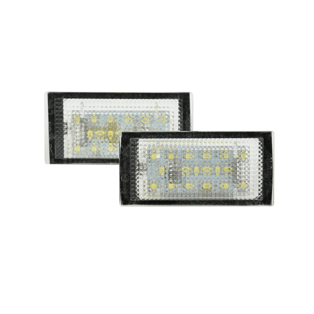 2Pcs White LED License Plate Light Number Plate Lamp For BMW 3-Series E46 2-Door Coupe 316ci 318ci 325ci 320cd 330cd 1998-2003