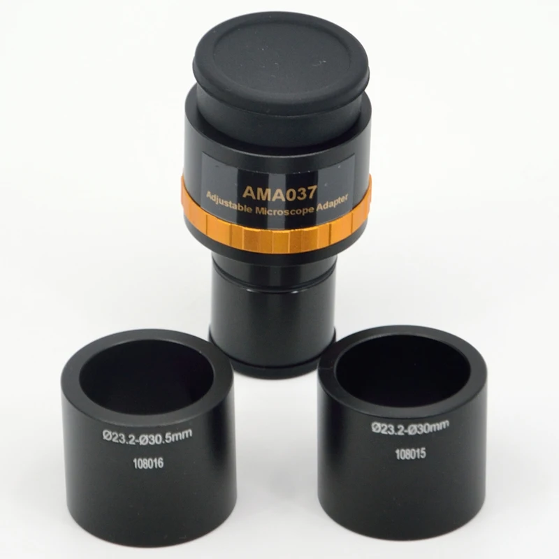 Focusable 0.37X Microscope Camera Eyepiece Adapter With 23.2mm Interface 30mm/30.5mm Adaptor Including