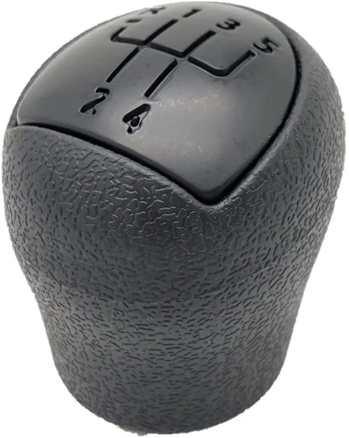 Car 5 Speed Gear Lever Stick Shift Knob Durable Rubber Gear Shifter Knob Head For Renault Clio Kangoo 2006 2007 2008 Black