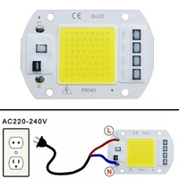 Puce LED COB lampe 10W 20W 30W 50W AC 220V 240V IP65 IC intelligent pas besoin de pilote bricolage projecteur ampoule LED projecteur lampe extérieure perle 1