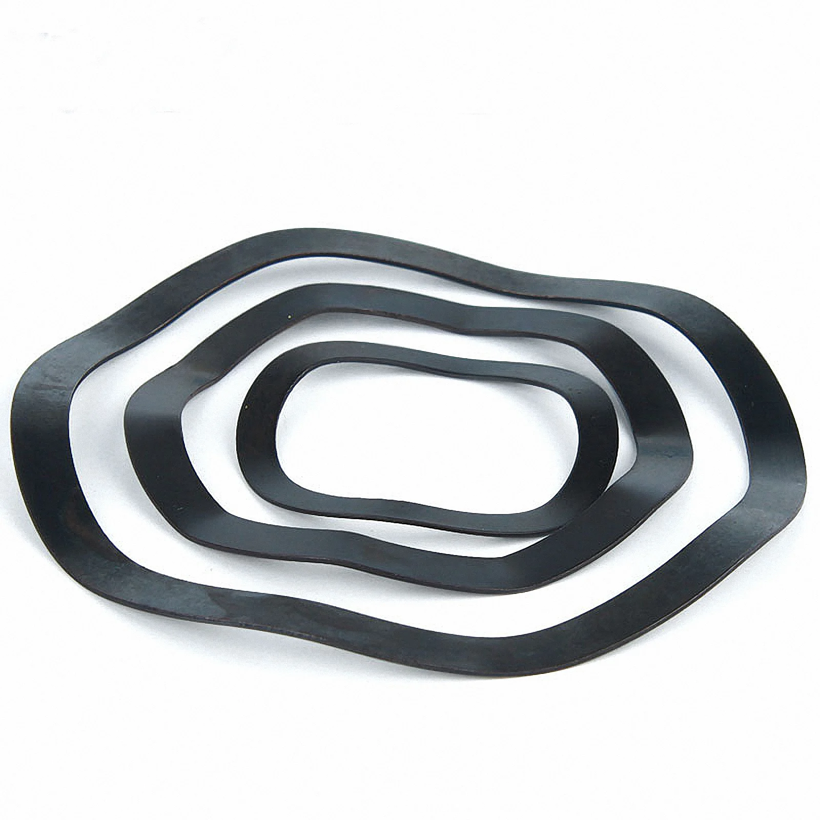 2-100pcs Black Galvanized Steel Wave Washers Wave Crest Spring Washer Wave Type Gasket Zinc Plated M3 - M118