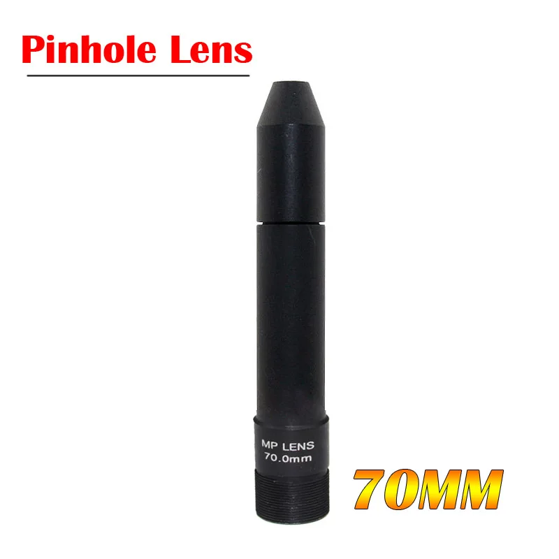 HD MP 70mm pinhole Lens M12 for  Surveillance camera and Sports/ ip camera  Long viewing distance M12*P0.5 Mount 650nm IR Filter