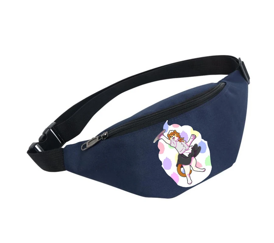 

Unisex Fanny Pack men Belt Waterproof Chest Handbag Waist Bag Ladies Waist Pack Belly Bags For Neko Atsume