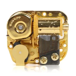 Sankyo 18 Note Windup Gold Plating Clockwork Mechanism DIY Music Box Movement for DIY Music Box