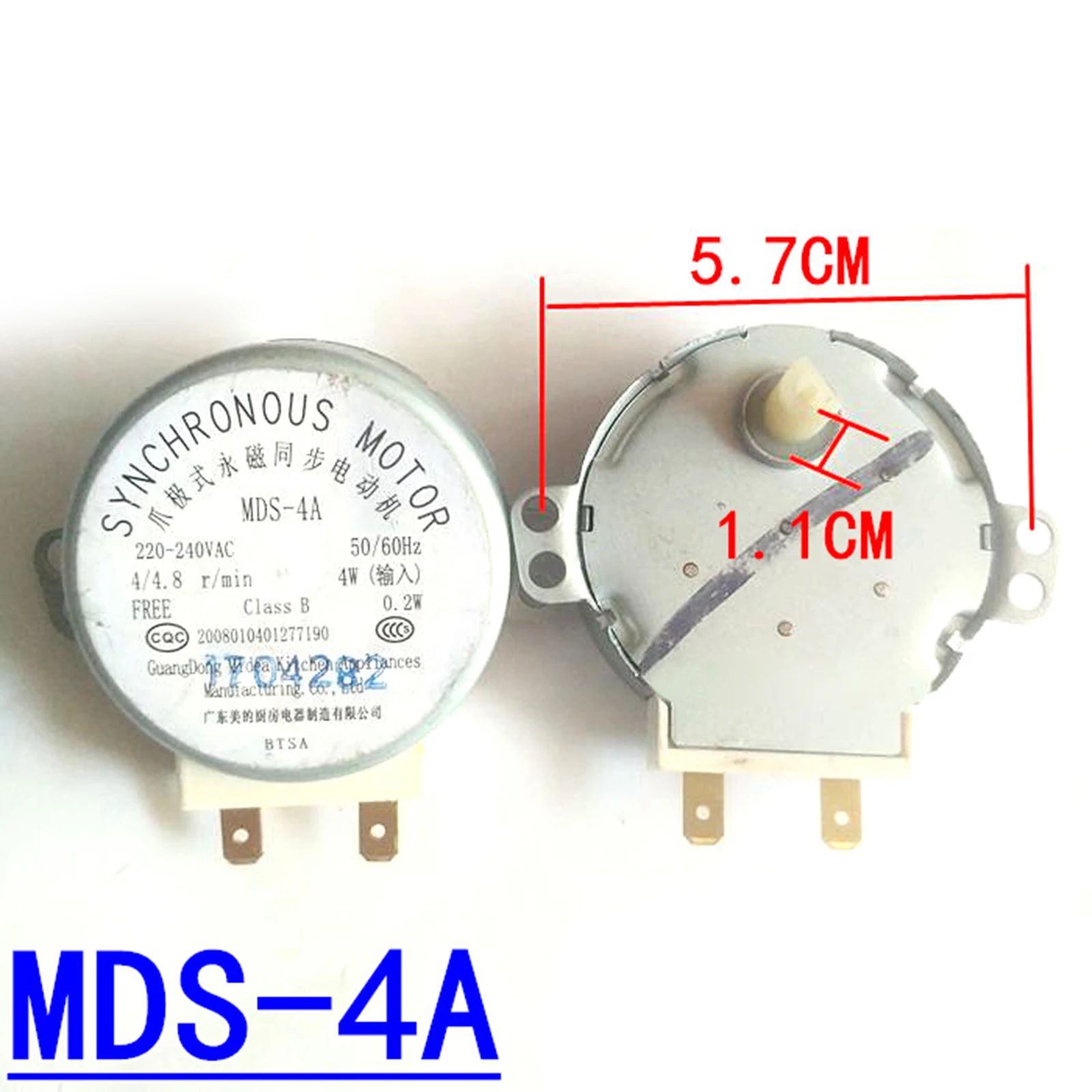 1Pcs Turntable Motor for Midea Microwave Oven Synchronous Motors MDS-4A 220V 4W Replacement Repair Parts