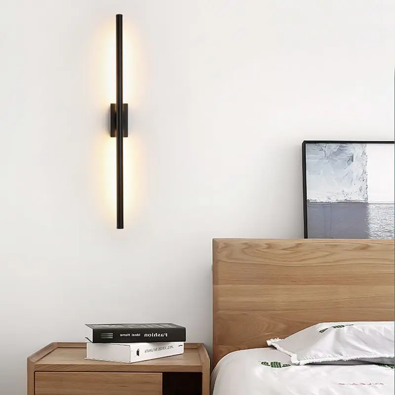 

Nordic minimalist long Strip wall light luxury living room background wall bedroom bedside hotel corridor LED Wall Lights