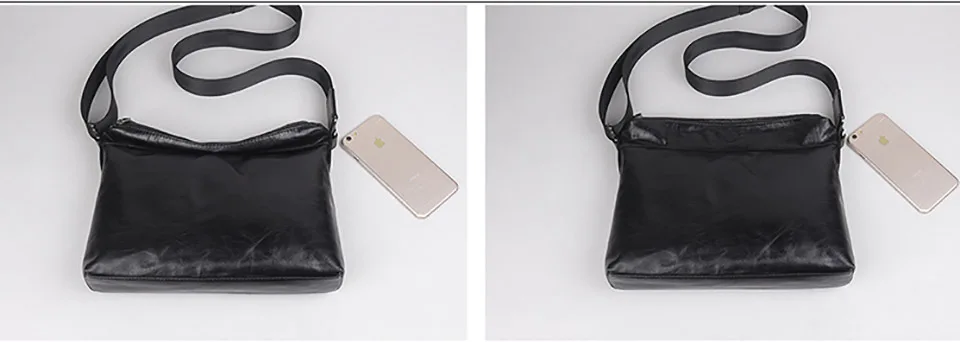 Modische Herren-Umhängetasche aus echtem Leder, lässige Crossbody-Tasche, klassische Tasche mit faltbarem Deckel und Reißverschluss, Messenger-Tasche für 10,5-Zoll-iPad, NUPUGOO. – Detail 17
