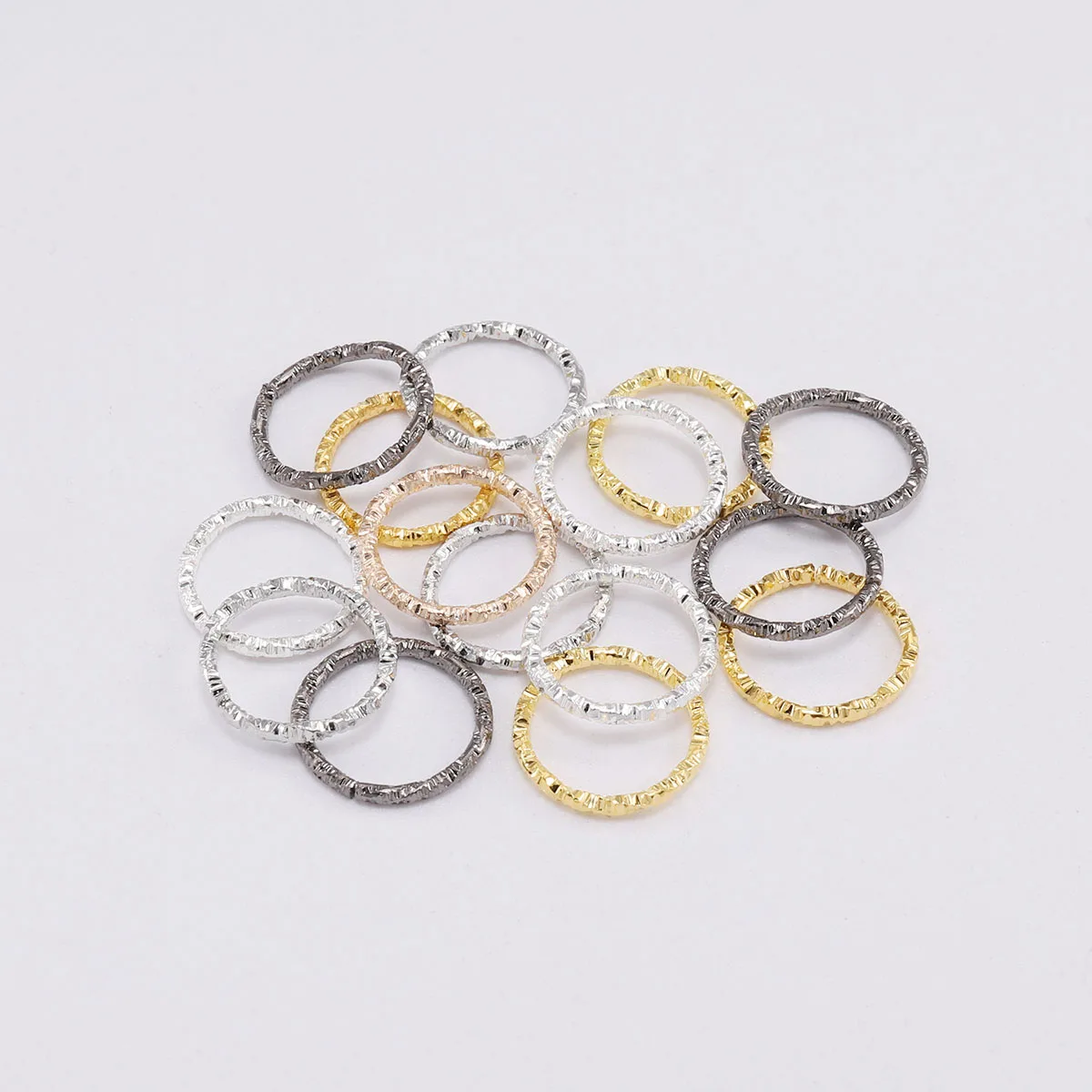 50-100 teile/los 8-20mm Runde Jump Ringe Verdreht Öffnen Split Ringe Jump Ringe Stecker Für DIY schmuck Zeug Ergebnisse Liefert – Detail 10