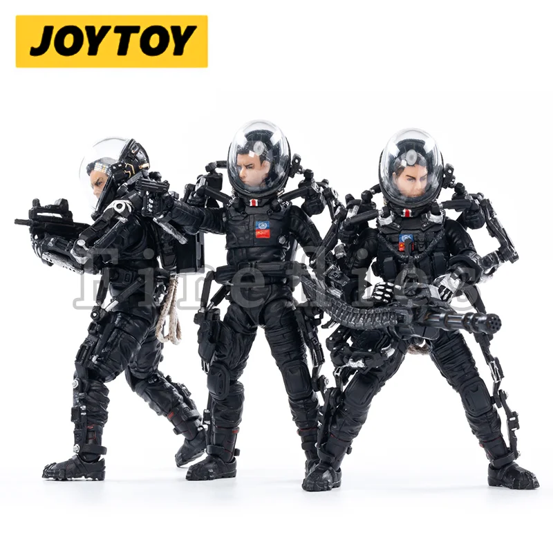 1/18 JOYTOY 3.75inches Action Figure (3PCS/SET) The Wandering Earth China Rescue Team Anime Collection Model Toy