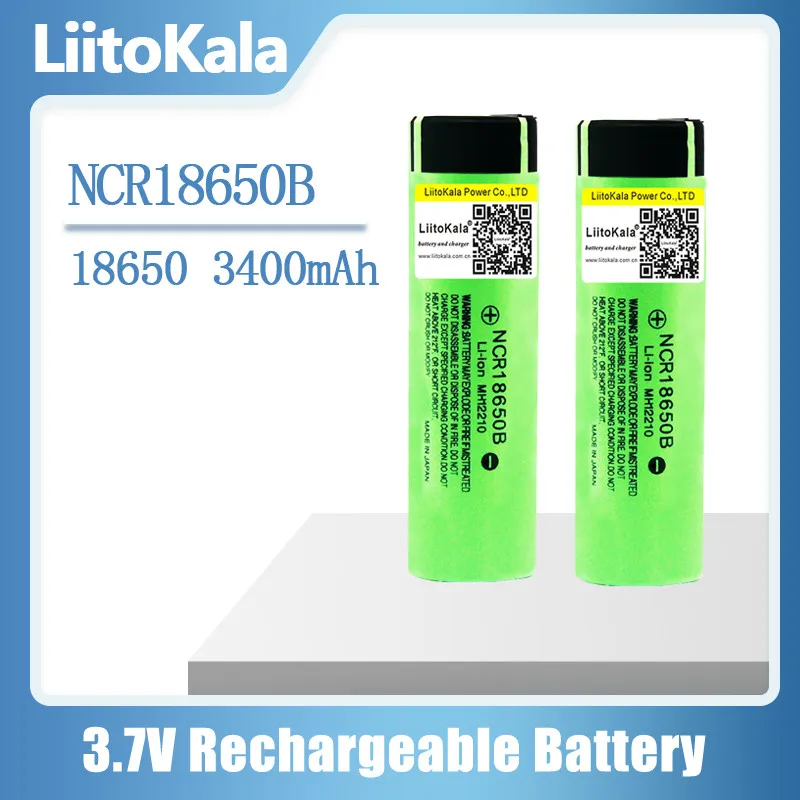 LiitoKala Lii-500 LCD 18650/26650 battery Charger+ 4pcs NCR18650B 3.7v 3400mah 18650 Lithium Rechargeable Battery For Flashlight