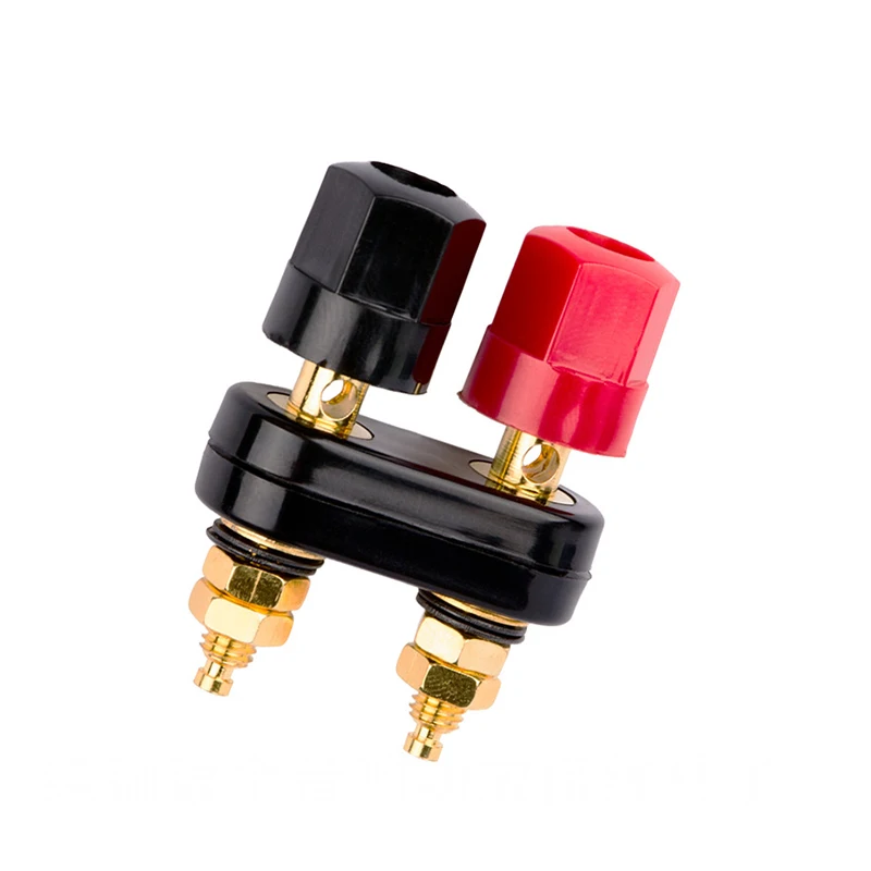 1Pcs Banana Plugs Couple Terminals Red Black Connector Amplifier Terminal Binding Post Banana Speaker Plug Jack Hot Selling