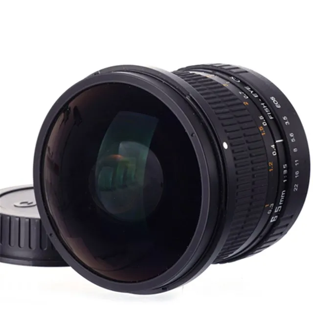 Đen Siêu Rộng 180 Độ Đường Chéo Góc Ống Kính Cho Máy Nikon Canon 8 Mm F3.5 Ống Kính Mắt Cá