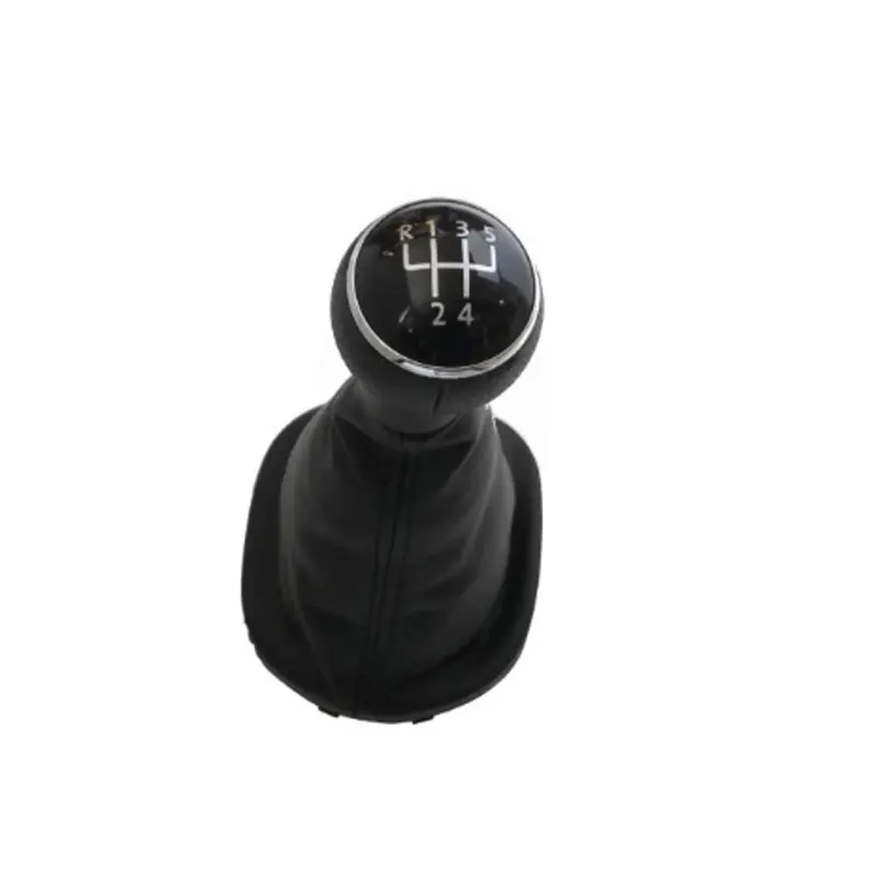 5 Speed 6 Gear Car Gear Knob Shift Leather Boot Gaitor For Volkswagen VW Touran Caddy 2003-2011 Car Styling Accessories