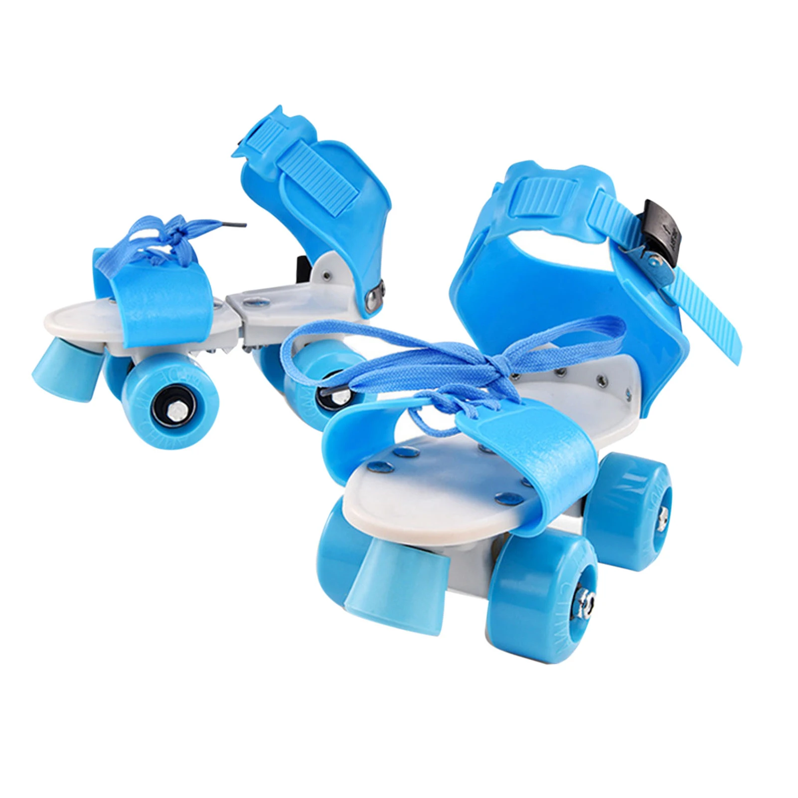 Inline Skates Double Row Roller Skates Adjustable Size Children Roller Skates 4 Wheels Skating Shoes Sliding Skates