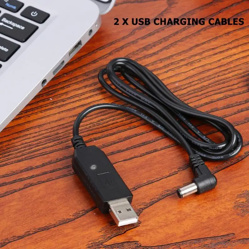 2 stücke 1m USB Ladekabel 5V zu 10V für BaoFeng UV-5R UV-82 UV-8D BF-9700 UV-6R Radio desktop-Batterie-Ladegerät